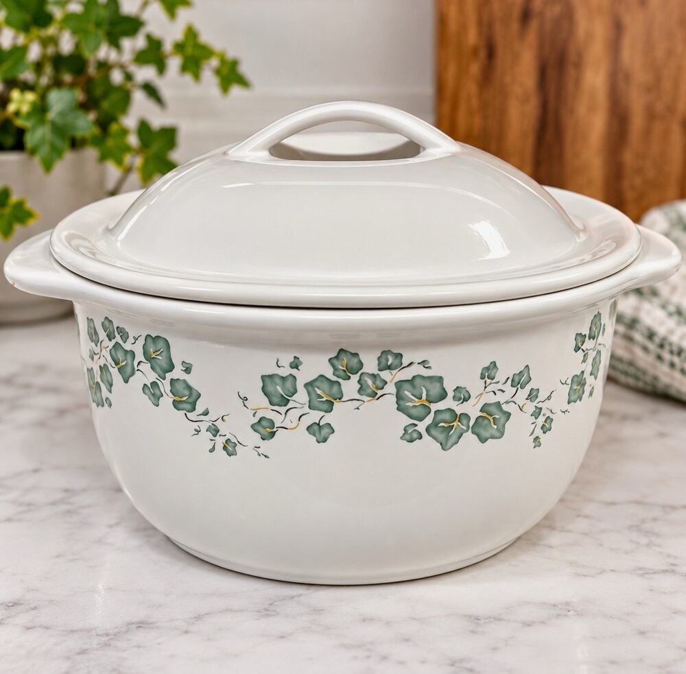 Corelle Coordinates Callaway Green Ivy 1.5 Qt Covered Casserole Dish w/ Lid